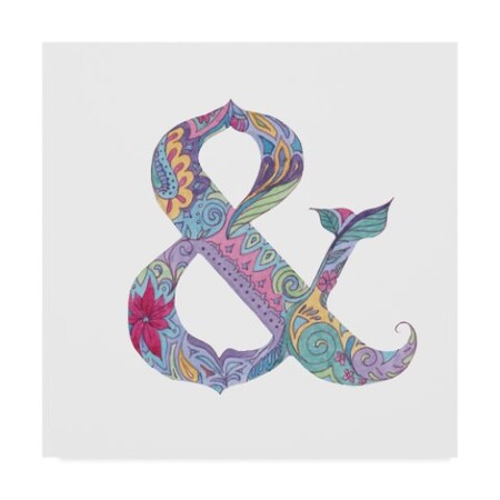Trademark Fine Art Green Girl Canvas 'Ampersand' Canvas Art, 18x18 ALI35480-C1818GG